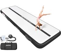 VOFiTNY Tapis de gymnastique gonflable de 3 m pour usage domestique, entraînement, yoga, Pilates, arts martiaux, la plage, la mer Piste Air Mat Gymnaste Track Tumbling Yoga Taekwondo
