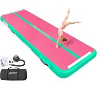 VOFiTNY Tapis de gymnastique gonflable de 5 m pour usage domestique, entraînement, yoga, Pilates, arts martiaux, la plage, la mer Piste Air Mat Gymnaste Track Tumbling Yoga Taekwondo