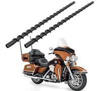VOFONO Lot de 2 antennes spiralées 33 cm pour Harley Davidson Touring Electra Road Glide Trike Ultra Classic CVO 1989-2021