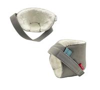 Vogana 1 paire de protège-talons pour escarres et ulcères - Hauteur du cou-de-pied réglable - Gris - Taille M