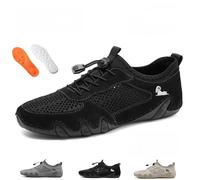 Vogany Shoes Nevova Chaussures orthopédiques unisexes à enfiler pieds nus et respirantes pour l'été, Noir , 39 EU