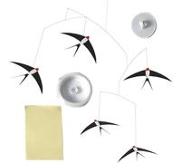 Vogel-Mobiles - Lot de 5 carillons à vent en forme de hirondelle volante