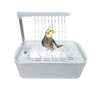 Vogeldusche, Papageienbad | Automatische Haustiervogeldusche, USB Cockatiel Badewanne, Haustierkäfigbadespielzeug für Kleine mittlere Rassen