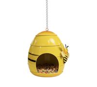 Vogelfutterspender Aus Metall - Wetterfester, Lustiger Futterhalter | Vogelhäuschen Für Den Außenbereich, Gartendekoration, Zum Anlocken Von Füttern Und Beobachten Von Finken, Kolibri, Garten, Hof, Ve