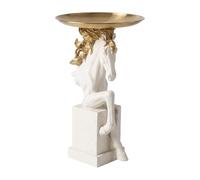 Vogelhaus Garten | Vogelfutterstation Pferdekopf Design | Harz Vogel Futterstation Deko Skulptur | Wetterfeste Vogelfutterstelle für Balkon Terrasse Hof Hinterhof Garten