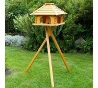 Vogelhaus XXL Quadratisch Deko shop Hannusch En Bois Avec Support V20