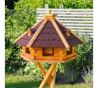 Vogelhaus XXL, Rot/Grün/Farben au choix, Sur Pied, Solarbeleuchtung, V18