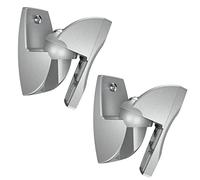 Vogel's VLB 500 Supports d'enceintes Mural | Pivotant et inclinable | Max. 5 kg | ♲ Emballage écologique | Suport Mural polyéthylène de Haute Gamme | Argent (2 Supports)