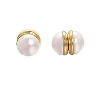 Vogem Boucles d'oreilles magnétiques à clip avec perle 10 mm pour femme Sans trou d'oreille Bijoux fantaisie, Perle, Perle créée