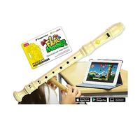 Voggenreiter Flûte à Bec en Plastique pour Enfants à partir de 6 Ans avec Flute Master (Application Logiciel d'apprentissage) - Doigté Baroque en Couleur Blanc crème, Blanc crème - Plastique 1127