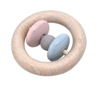 Voggenreiter Music For Kids Premium Klapper-Ring Roti, Rassel, Holzklangspielzeug, Klangspielzeug, Blau / Rosa, 1244