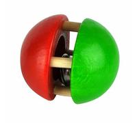 Voggenreiter Music For Kids Premium Kugel-Glöckchen Beady, Rassel, Klangspielzeug, Holzklangspielzeug, Rot / Grün, 1134