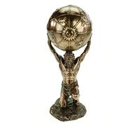 Vogler Figurine Grecque Dieu Atlas avec boule céleste Monts Atlas 21 cm Sculpture décorative Grande