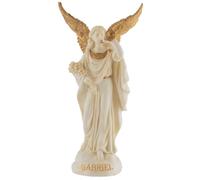 VOGLER Joh. Vogler GmbH Archange Gabriel 708-78192 Figurine miniature en pierre artificielle peinte à la main avec peinture dorée