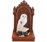 VOGLER Joh. Vogler GmbH Chouette des neiges de la sagesse, en pierre artificielle, colorée avec précision à la main d'artiste, par Veronese