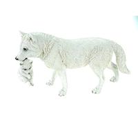 VOGLER Joh. Vogler GmbH Figurine de loup avec petit garçon dans - 30 cm - Blanc