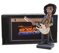 VOGLER Joh. Vogler GmbH Funny Life - Rockstar Jimi, le dieu de la guitare, Hey Joe, en pierre artificielle peinte à la main, collection Warren Stratford, multicolore, LxBxH ca. 13x9x18 cm