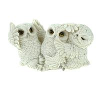 VOGLER Joh. Vogler GmbH Lot de 3 chouettes des neiges « Rien ne voit rien »