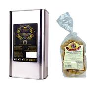 Voglia Di Puglia Olio Extravergine Di Oliva Italiano Latta 3 Litri Con Taralli Pugliesi In Omaggio