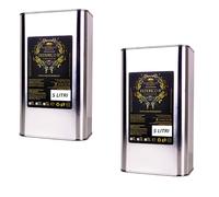 Voglia Di Puglia Olio Extravergine Di oliva Italiano Monocultivar Peranzana In Latta Confezione da 2 Latte Da 5 Litri