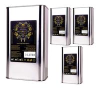 Voglia Di Puglia Olio Extravergine Di oliva Monovarietale Peranzana 4 Latte da 3 Litri