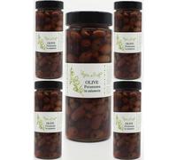 Voglia Di Puglia Olive Nere Peranzana In Salamoia Vaso Ergo 330g sgocciolato 5 Vasi