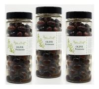 Voglia Di Puglia Olive Peranzana Marinate Condite Denocciolate Vaso Ergo 330 grammi 3 Vasi