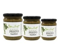 Voglia Di Puglia Pesto Alla Genovese In Olio Extravergine D'oliva 3 Confezioni da 190g 100% Made In Italy
