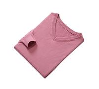 Vogrtcc Pull en cachemire pour homme - Automne hiver - Col en V - Doux et chaud - Pull tricoté, Rose chair, XL