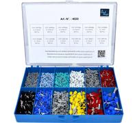 Vogt Verbindungstechnik 4020 Assortiment dembouts simples partiellement isolé gris, bleu clair, turquoise, blanc, rouge, noir, bleu, jaune 2110 pc(s)