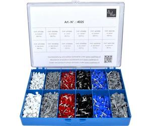 Vogt Verbindungstechnik 4025 Assortiment dembouts simples 0.50 mm² 4 mm² blanc, gris, rouge, noir, bleu 2065 pc(s)