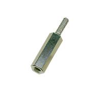 Vogt Verbindungstechnik m30025.01.65 M 3x25x5x10x10 Ms ni Entretoise (L) 25 mm M3 laiton nickelé 100 pc(s)