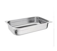 Vogue Bac gastronorme 1/1 K923, Inox 100 mm, 13,5 L, compatible bain-marie, couvercle séparé