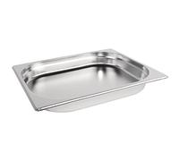 Vogue Bac Gastronorme 1/2, Bac Inox, Profondeur : 40 mm, Capacité : 2,5 litres, Récipient de conservation des aliments chauds et froids, Compatible Bain Marie, Couvercle vendu séparément, K925