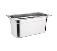 Vogue Bac Gastronorme 1/3, Bac Inox, Profondeur : 150 mm, Capacité : 5,7 litres, Récipient de conservation des aliments chauds et froids, Compatible Bain Marie, Couvercle vendu séparément, K934