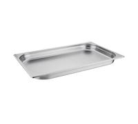 Vogue Bac Gastronorme inox GN 1/1 40mm, profondeur : 40 mm, capacité : 5,8 litres, bac de conservation des aliments chauds et froids, compatible bain marie, couvercle vendu séparément, K994