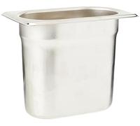 Vogue Bac gastronorme inox K826 GN 1/9 – 108×176×150 mm Argent – Usage domestique et professionnel