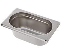 Vogue Bac gastronorme inox GN 1/9 K824 – profondeur 65 mm – 600 ml – compatible bain-marie