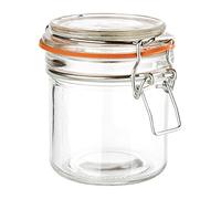 Vogue Bocal à conserve 285 ml (lot de 6), verre transparent, hermétiques, pots de confiture, stockage des aliments, joints en caoutchouc remplaçables, passent au lave-vaisselle, GH329
