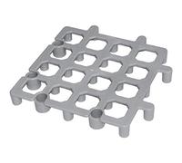 Vogue Caillebotis de sol polypropylène CF205 gris Lot de 2 40×335×335 mm