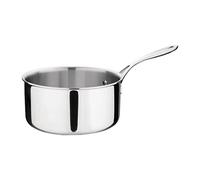 Vogue Casserole triple épaisseur en acier inoxydable et aluminium, 200 x 100 mm, 3 litres, taille : 200 (Dia) mm, compatible plaques à induction, gaz, électrique et dessus solide, Y246