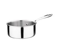 Vogue Casserole triple épaisseur en acier inoxydable et aluminium, 900 ml, Taille : 140 (Dia)mm, Compatible avec plaques à induction, gaz, électrique et dessus solide, Couvercle vendu séparément, Y244
