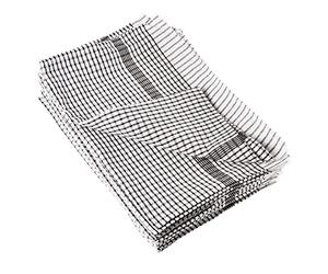 Vogue CC597 Wonderdry Lot de 10 torchons 95 % coton et 5 % polyester Noir