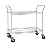 Chariot pour barbecue Vogue Chariot de débarrassage en acier chromé 910 x 457 x 960mm - - Acier Chromé