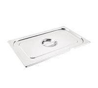 Vogue Couvercle cranté en acier inoxydable 1/1 Gastronorm
