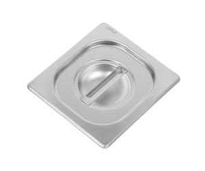 Vogue Couvercle de plateau Gastronorm 1/6 en acier inoxydable robuste Vogue, argent, compatible avec les poêles Vogue Heavy Duty 1/6 GN, DW459