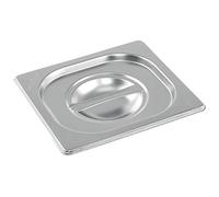 Vogue Couvercle GN Gastronorm 1/6 en acier inoxydable Vogue, argenté, compatible avec tous les plateaux Gastronorm de taille 1/6 Vogue (K992), K993