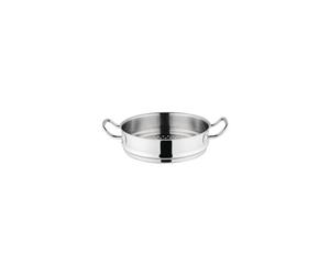 Vogue Cuiseur vapeur triple épaisseur en acier inoxydable et aluminium, 280 mm, Plaque à induction, compatible gaz, électrique et dessus solide, GG034
