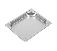 Vogue DW437 Poêle en acier inoxydable 304 très résistante 1/2 Gastronorm, capacité 2,5 l, 40 mm x 265 mm x 325 mm, argent
