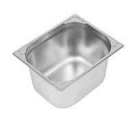 Vogue DW441 Poêle en acier inoxydable 304 très résistante 1/2 Gastronorm, capacité 12 L, 200 mm x 265 mm x 325 mm, argent
